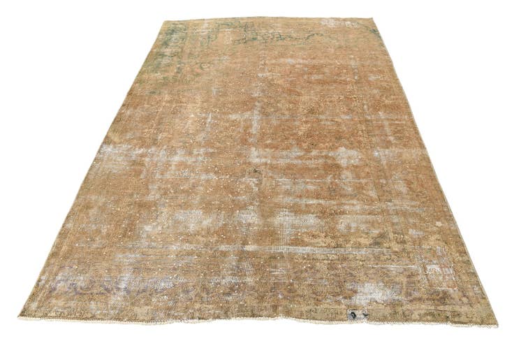 Detail image of 6' 3 x 9' 2 Hand Knotted Ultra Vintage Persian Wool Rug