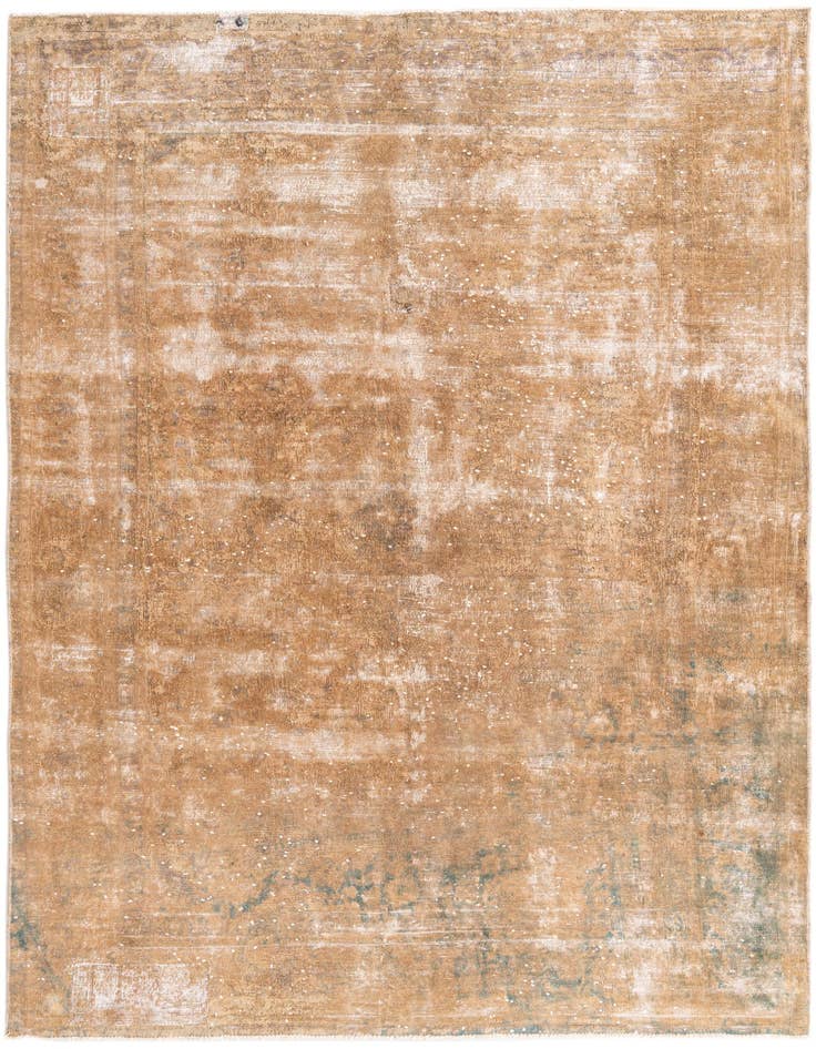 Detail image of 6' 3 x 9' 2 Hand Knotted Ultra Vintage Persian Wool Rug