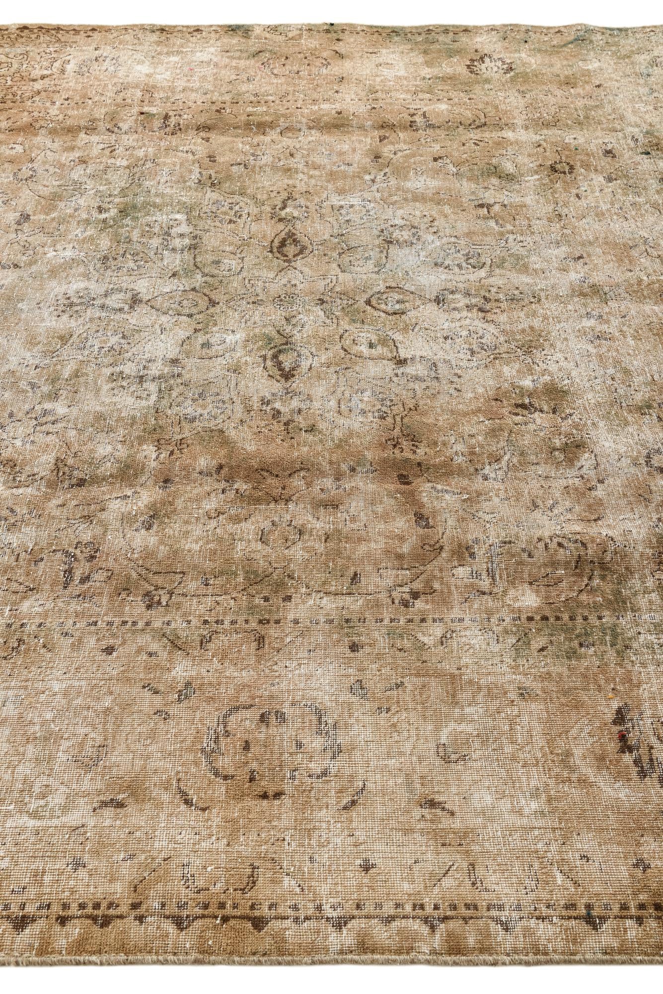 8' 1 x 11' 4 Hand Knotted Ultra Vintage Persian Wool Rug