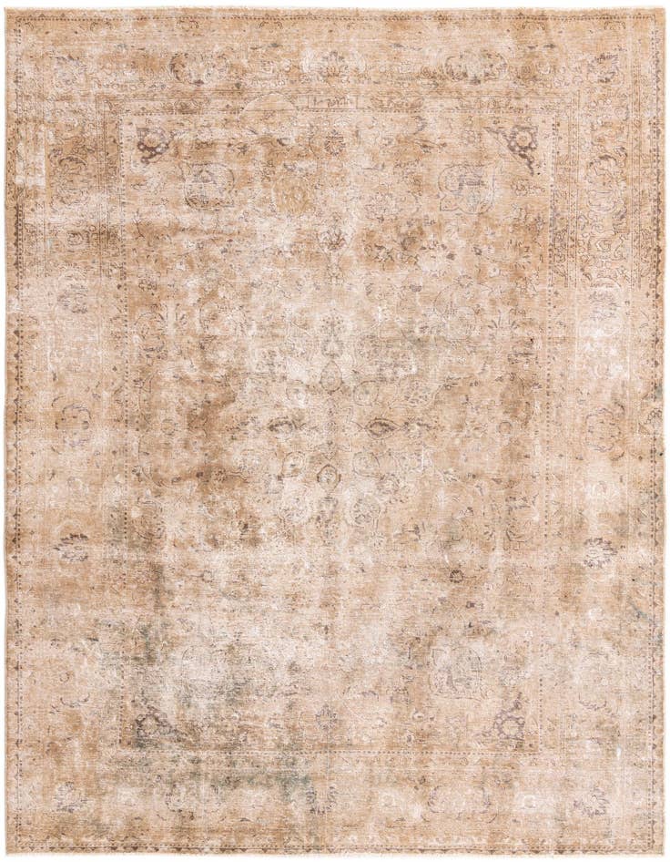 Detail image of 8' 1 x 11' 4 Hand Knotted Ultra Vintage Persian Wool Rug