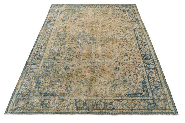 Detail image of 8' 6 x 11' 9 Hand Knotted Ultra Vintage Persian Wool Rug