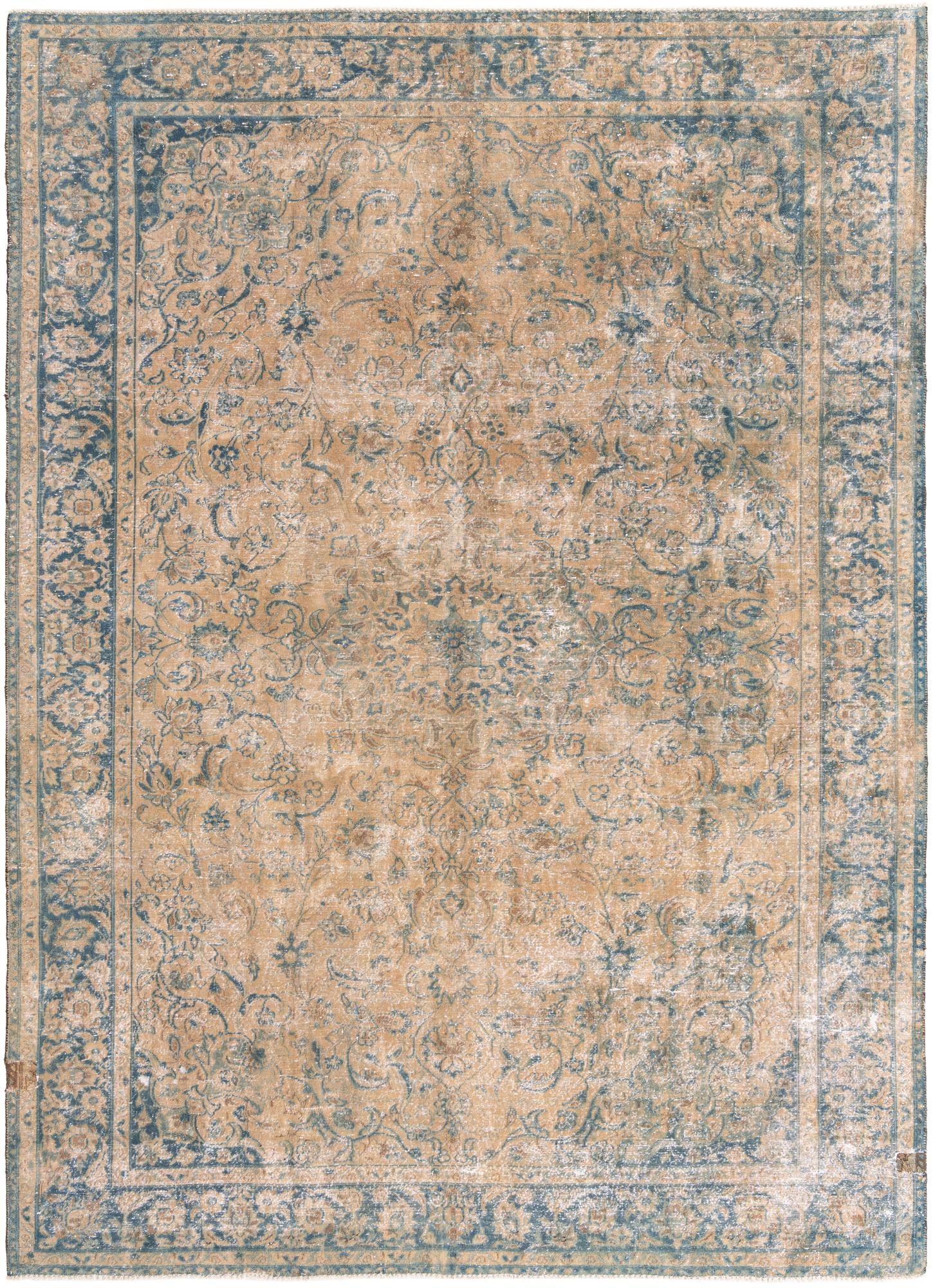8' 6 x 11' 9 Hand Knotted Ultra Vintage Persian Wool Rug