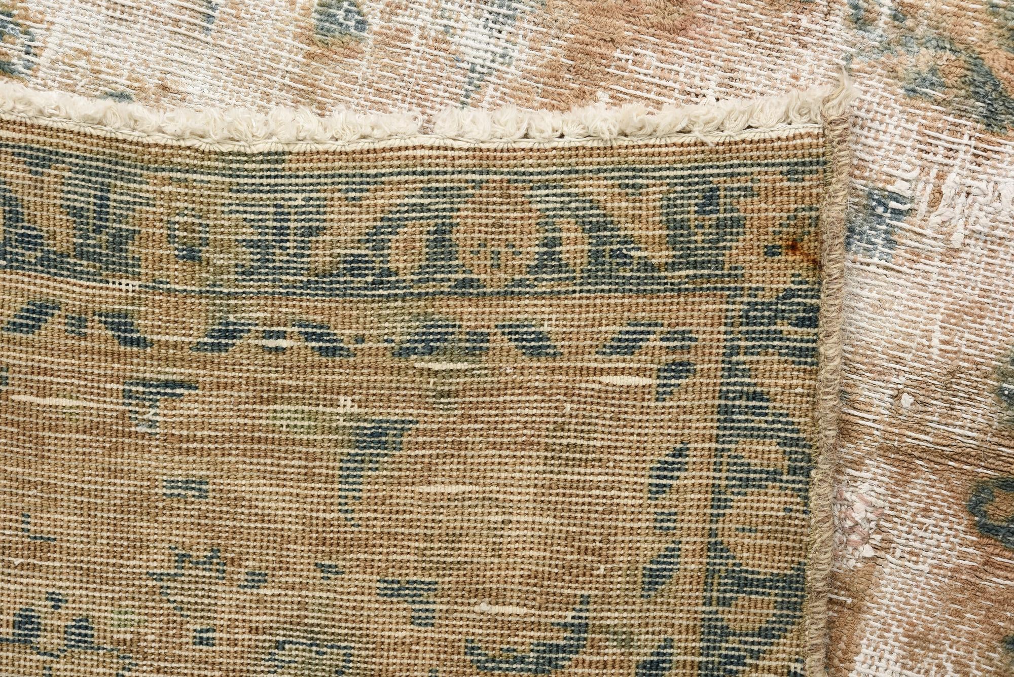 6' x 9' 3 Hand Knotted Ultra Vintage Persian Wool Rug