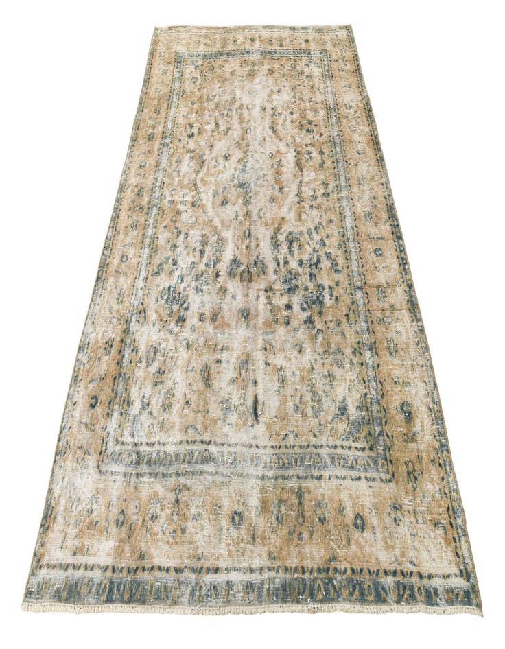 Detail image of 6' x 9' 3  Hand Knotted Ultra Vintage Persian Wool Rug