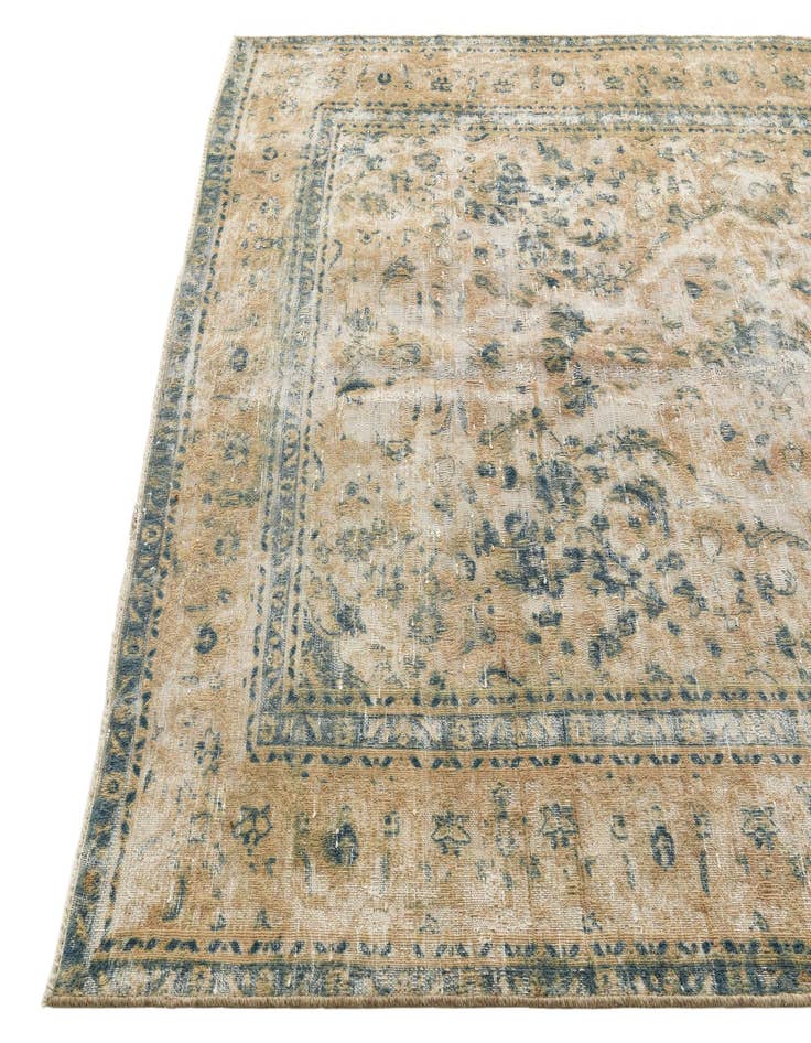 Detail image of 6' x 9' 3  Hand Knotted Ultra Vintage Persian Wool Rug