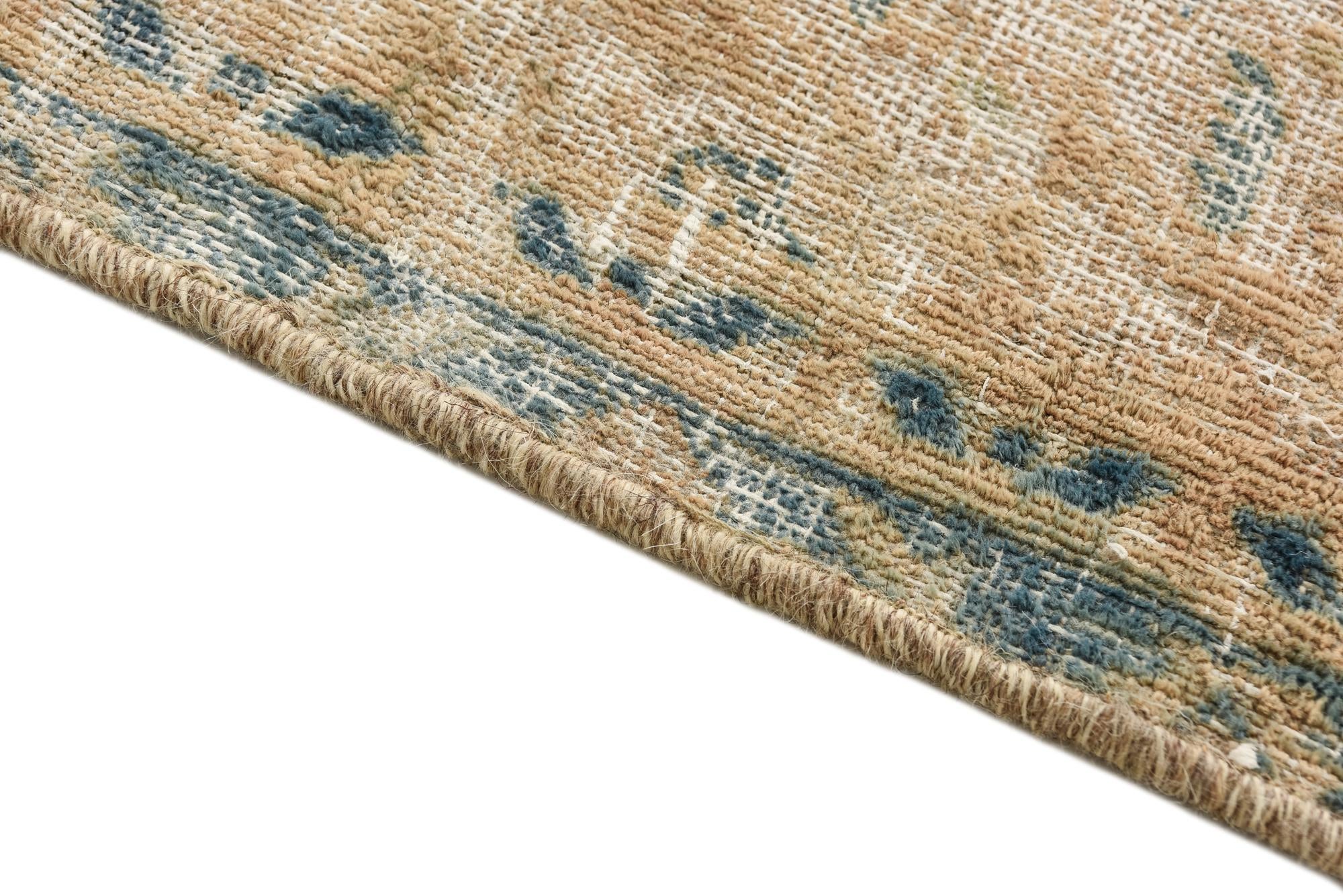 6' x 9' 3 Hand Knotted Ultra Vintage Persian Wool Rug