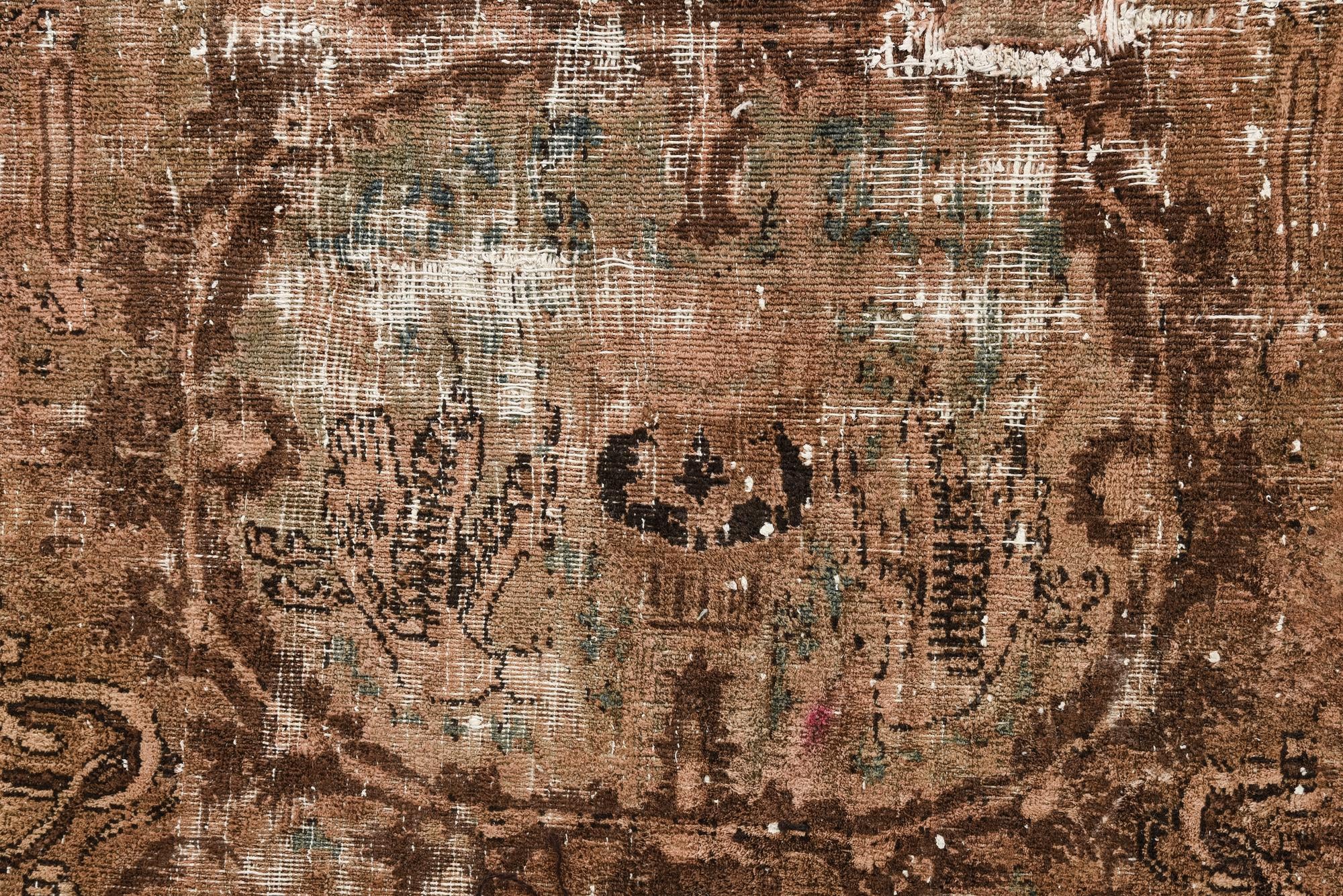 9' 4 x 12' Hand Knotted Ultra Vintage Persian Wool Rug