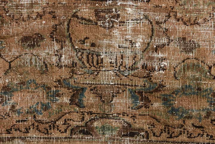 9' 4 x 12' Hand Knotted Ultra Vintage Persian Wool Rug