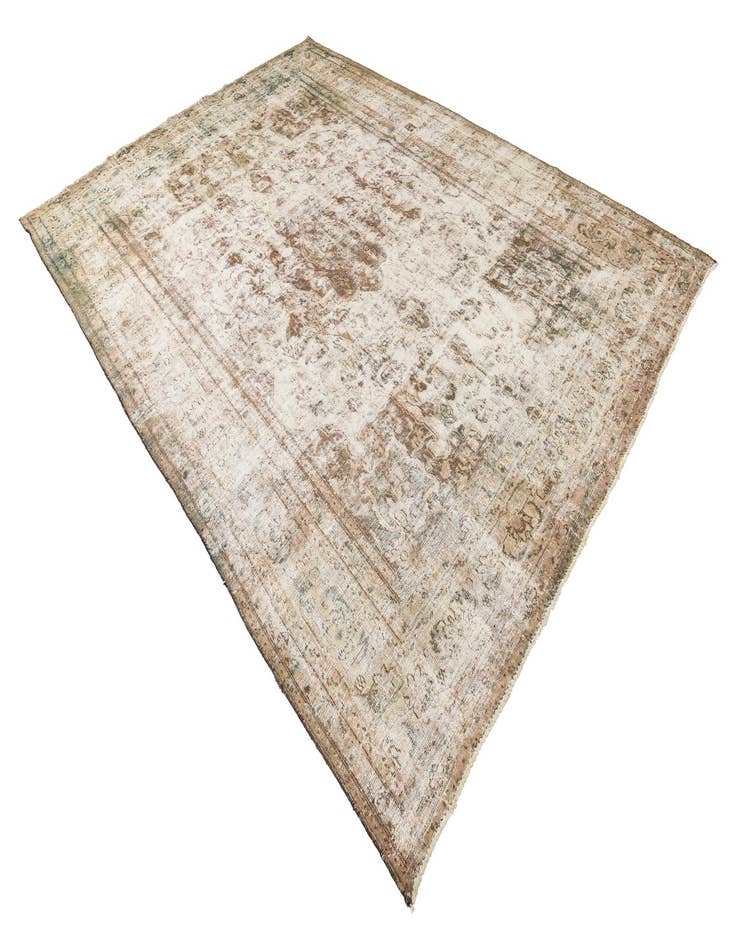 Detail image of 9' 9 x 13' 3  Hand Knotted Ultra Vintage Persian Wool Rug