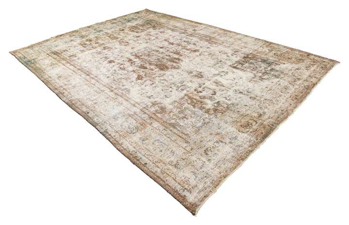 9' 9 x 13' 3 Hand Knotted Ultra Vintage Persian Wool Rug