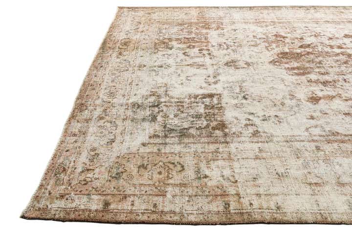 9' 9 x 13' 3 Hand Knotted Ultra Vintage Persian Wool Rug