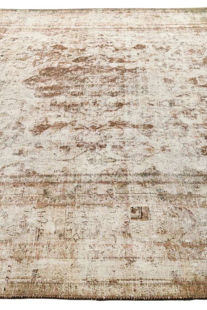 9' 9 x 13' 3 Hand Knotted Ultra Vintage Persian Wool Rug