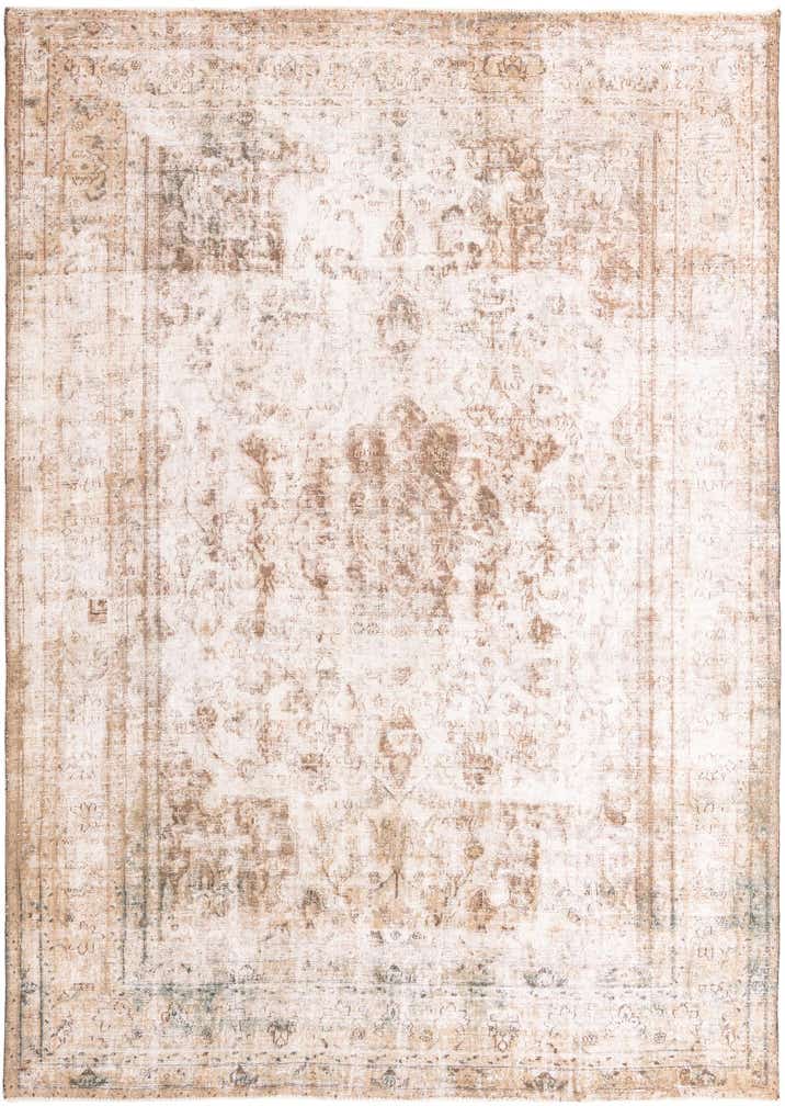 9' 9 x 13' 3 Hand Knotted Ultra Vintage Persian Wool Rug