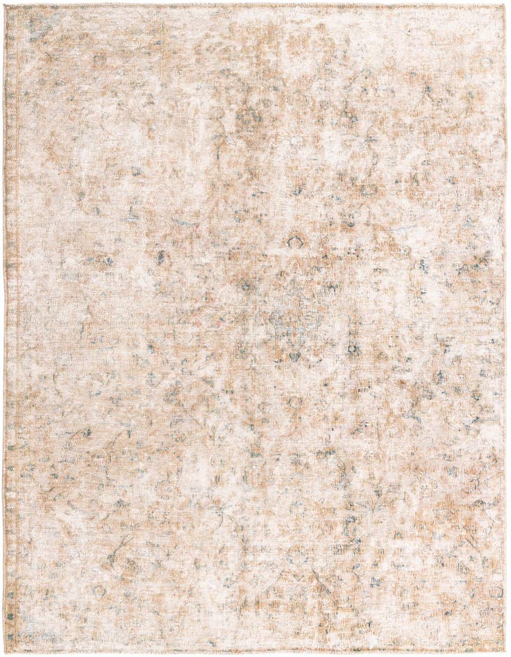 Detail image of 5' 5 x 9' 6 Hand Knotted Ultra Vintage Persian Wool Rug