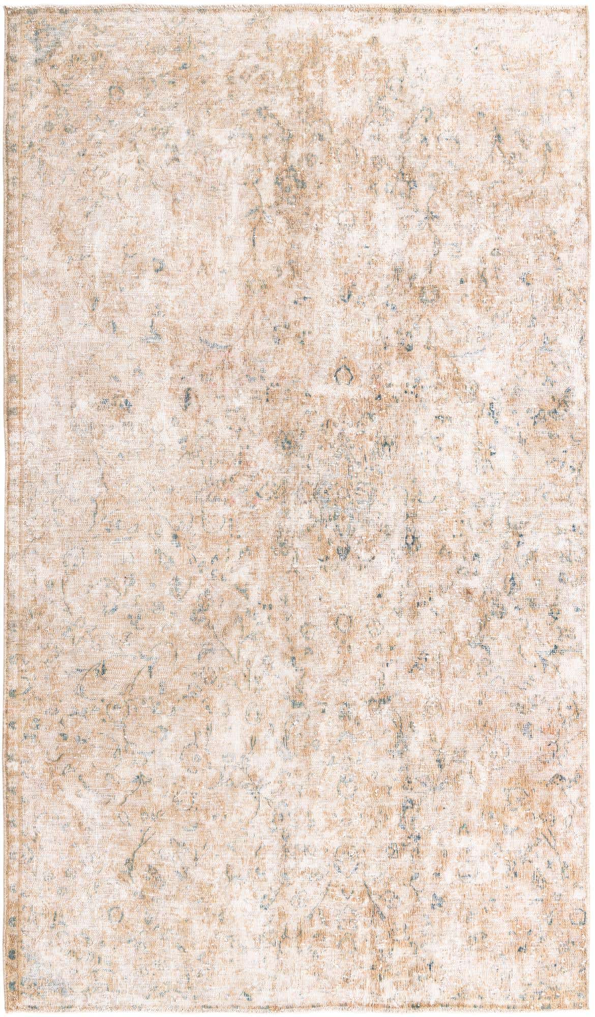 5' 5 x 9' 6 Hand Knotted Ultra Vintage Persian Wool Rug