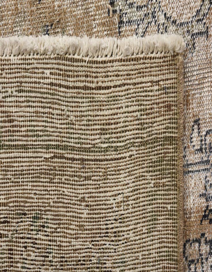 Detail image of 6' 7 x 9' 10  Hand Knotted Ultra Vintage Persian Wool Rug