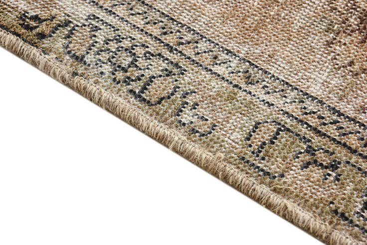 Detail image of 6' 7 x 9' 10 Hand Knotted Ultra Vintage Persian Wool Rug