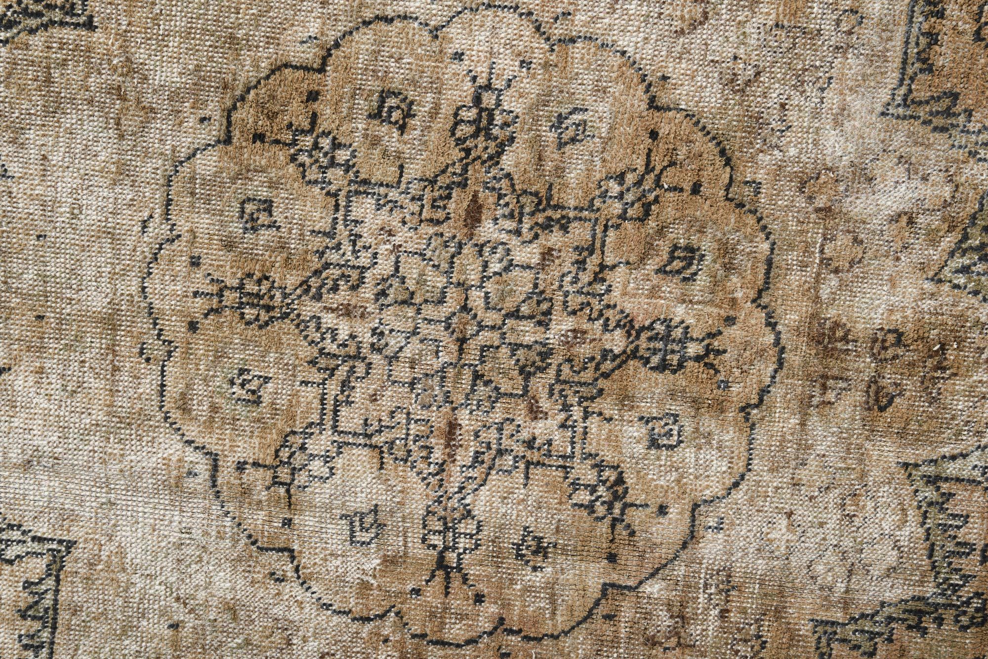6' 7 x 9' 10 Hand Knotted Ultra Vintage Persian Wool Rug