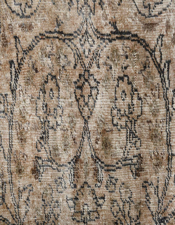 Detail image of 6' 7 x 9' 10  Hand Knotted Ultra Vintage Persian Wool Rug