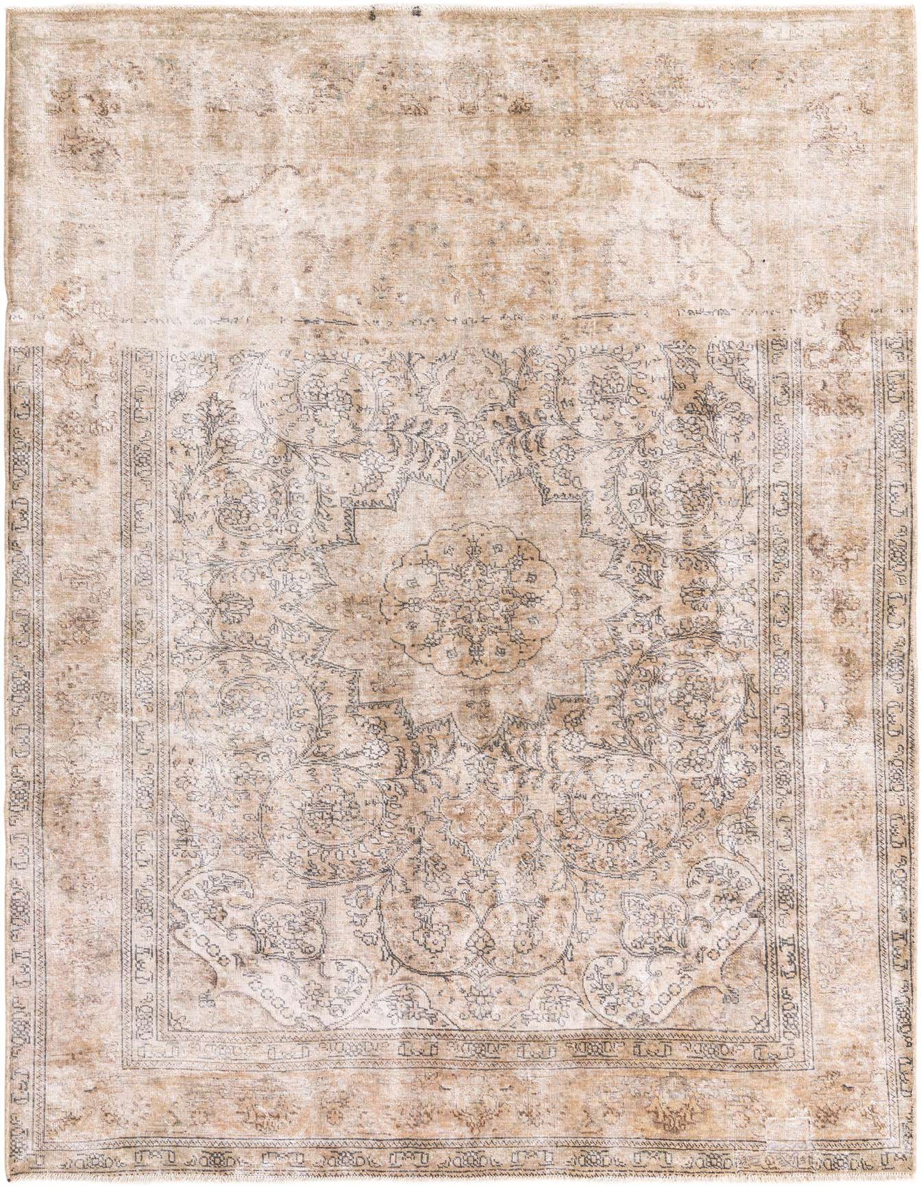 Primary image 6' 7 x 9' 10  Hand Knotted Ultra Vintage Persian Wool Rug