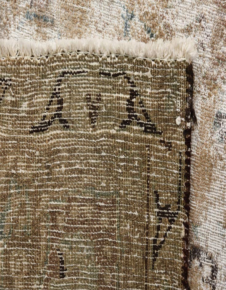 Detail image of 7' 5 x 11' 4  Hand Knotted Ultra Vintage Persian Wool Rug