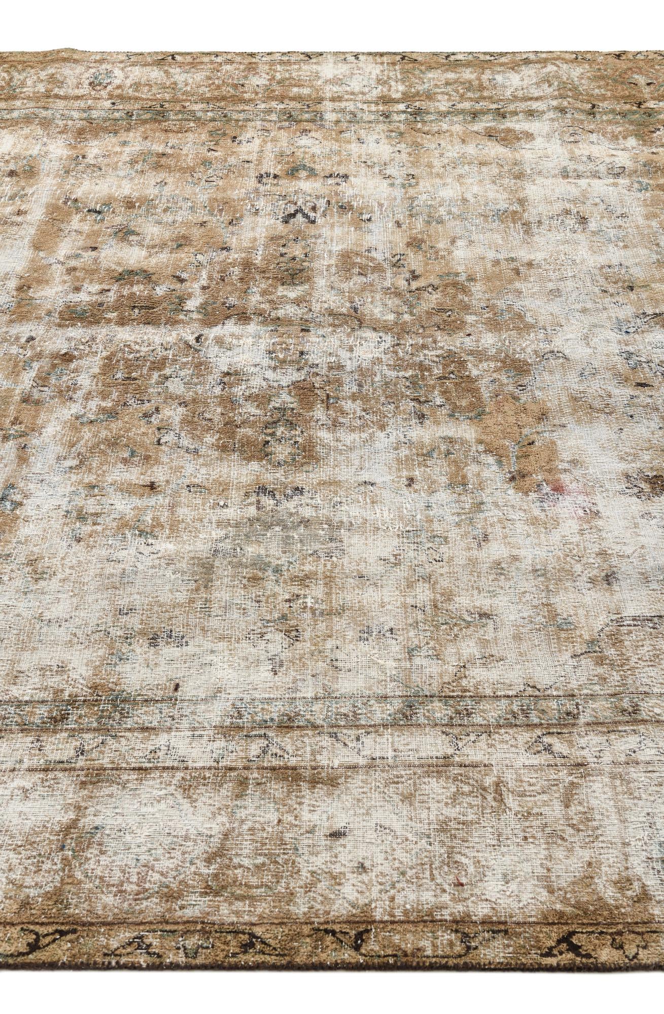 7' 5 x 11' 4 Hand Knotted Ultra Vintage Persian Wool Rug