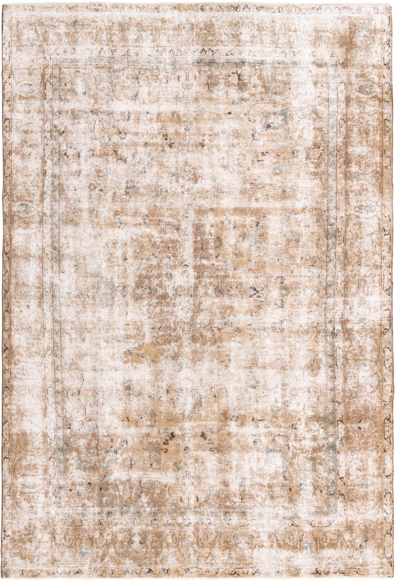 7' 5 x 11' 4 Hand Knotted Ultra Vintage Persian Wool Rug