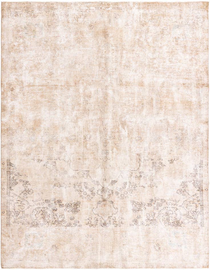 Detail image of 7' 3 x 10' 2 Hand Knotted Ultra Vintage Persian Wool Rug