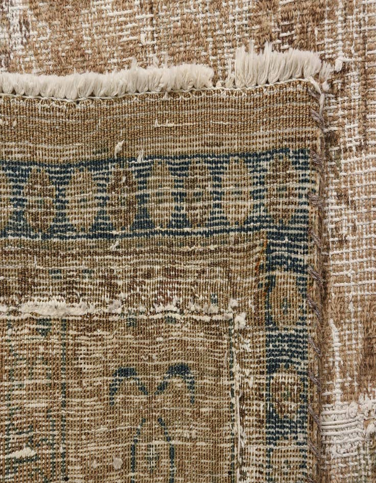 Detail image of 9' 4 x 13'  Hand Knotted Ultra Vintage Persian Wool Rug