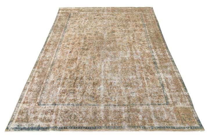 9' 4 x 13' Hand Knotted Ultra Vintage Persian Wool Rug