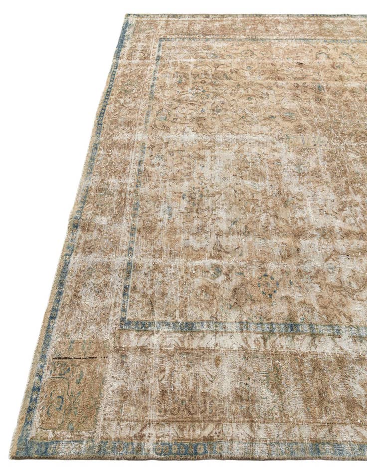 Detail image of 9' 4 x 13'  Hand Knotted Ultra Vintage Persian Wool Rug