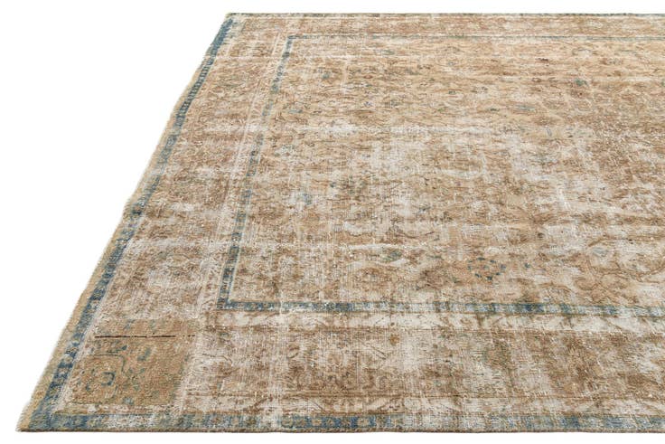Detail image of 285cm x 395cm Hand Knotted Ultra Vintage Persian Wool Rug