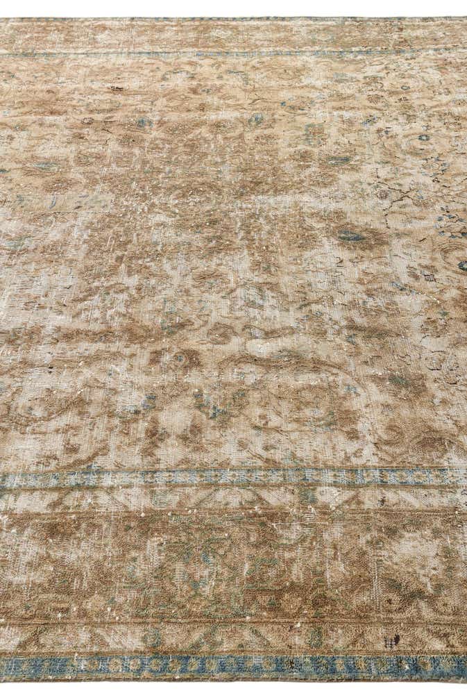9' 4 x 13' Hand Knotted Ultra Vintage Persian Wool Rug
