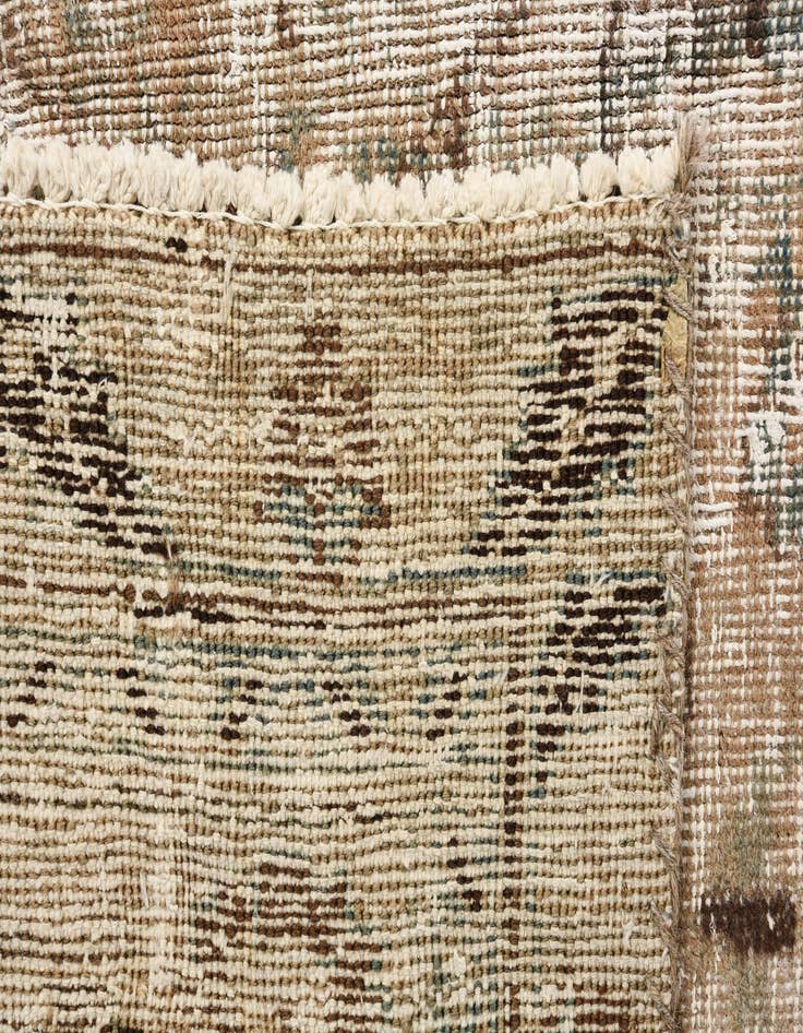 Detail image of 6' 3 x 9' 3  Hand Knotted Ultra Vintage Persian Wool Rug