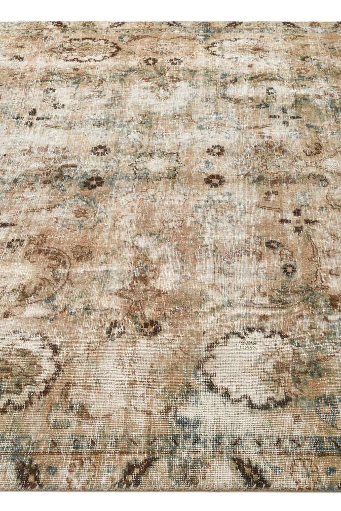 6' 3 x 9' 3 Hand Knotted Ultra Vintage Persian Wool Rug