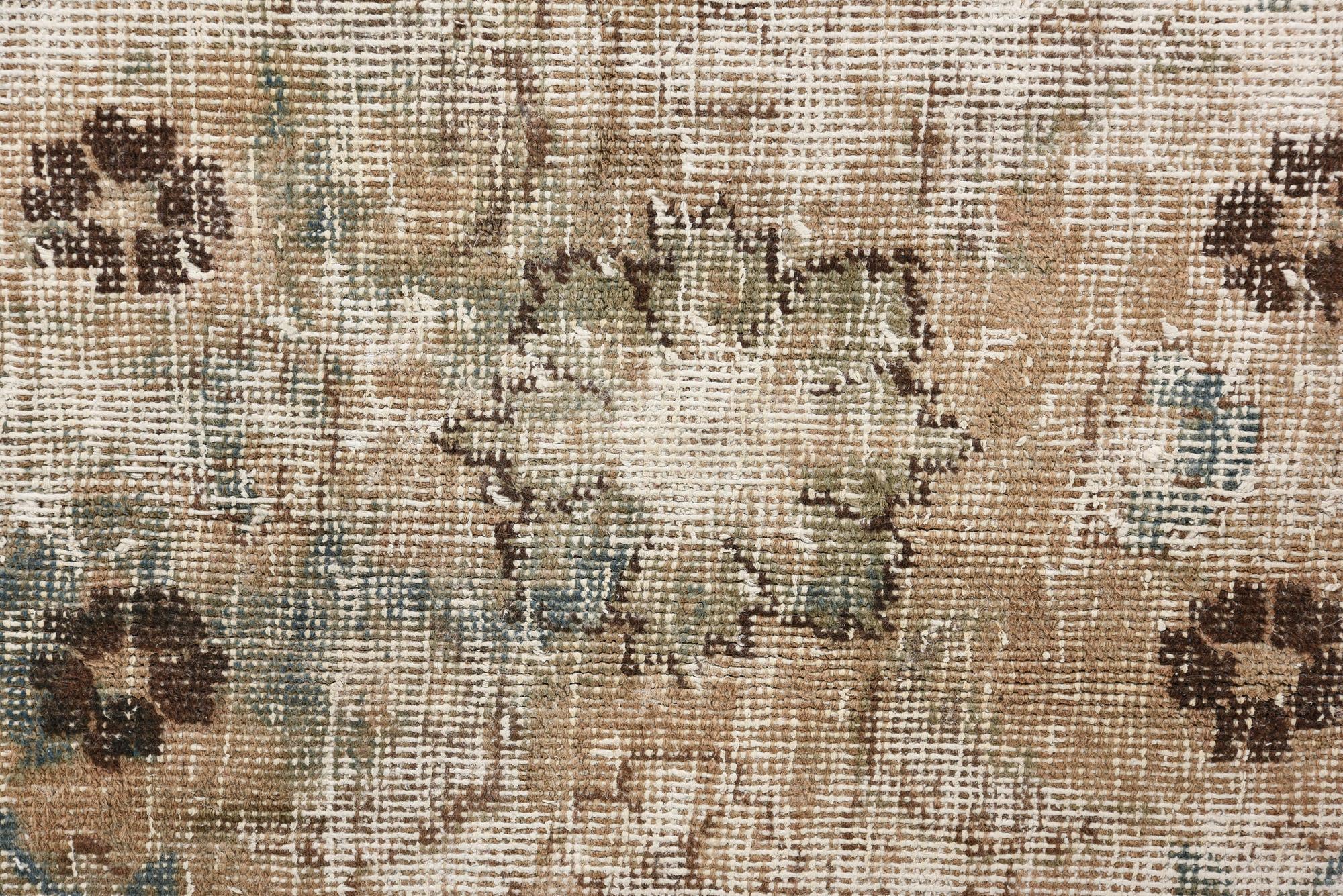 6' 3 x 9' 3 Hand Knotted Ultra Vintage Persian Wool Rug
