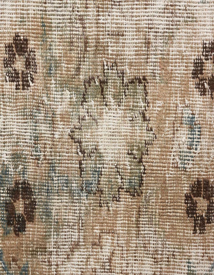 Detail image of 6' 3 x 9' 3  Hand Knotted Ultra Vintage Persian Wool Rug