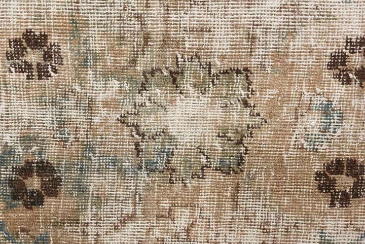 6' 3 x 9' 3 Hand Knotted Ultra Vintage Persian Wool Rug