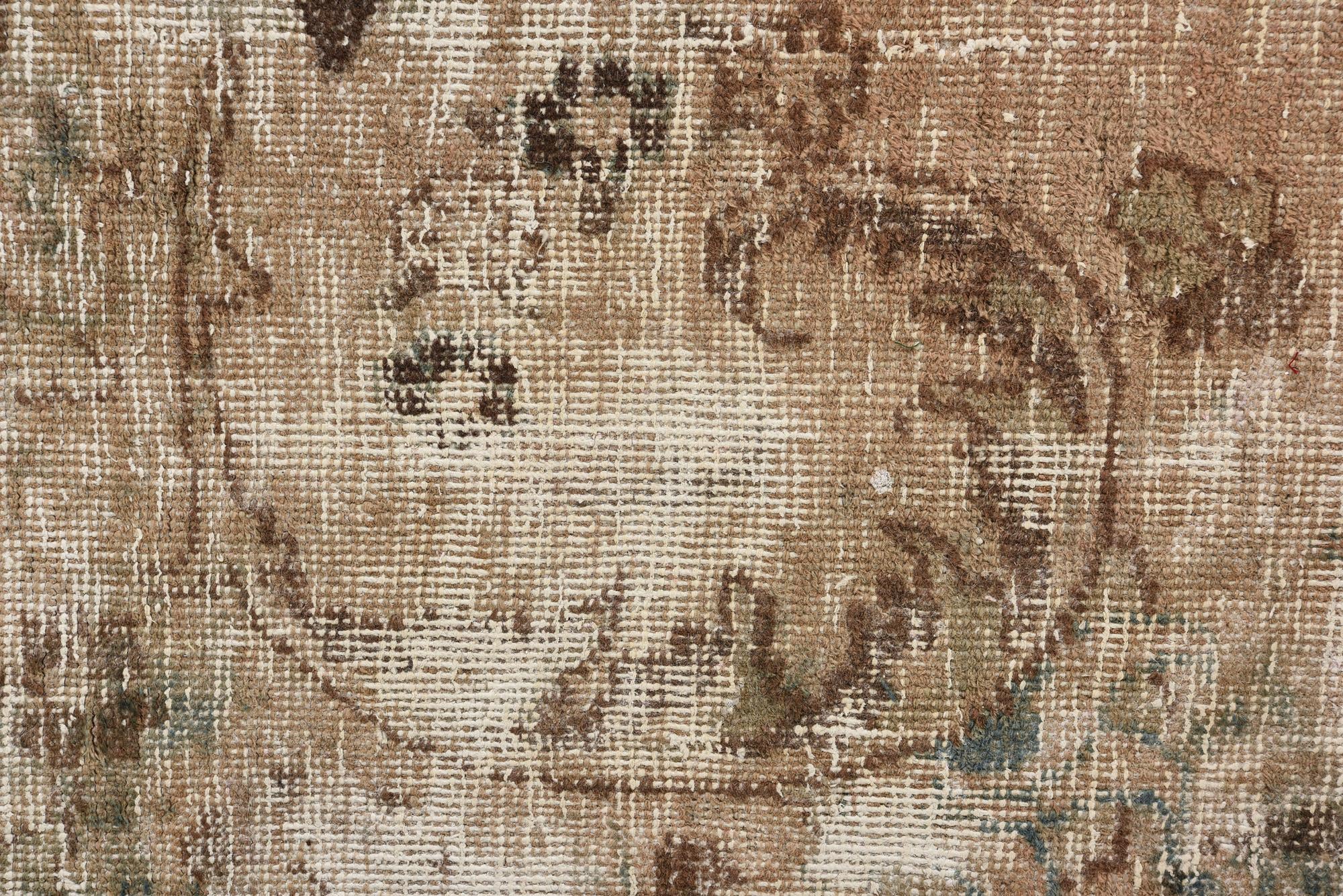 6' 3 x 9' 3 Hand Knotted Ultra Vintage Persian Wool Rug