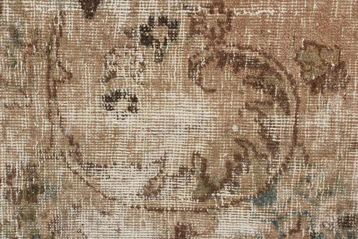 6' 3 x 9' 3 Hand Knotted Ultra Vintage Persian Wool Rug