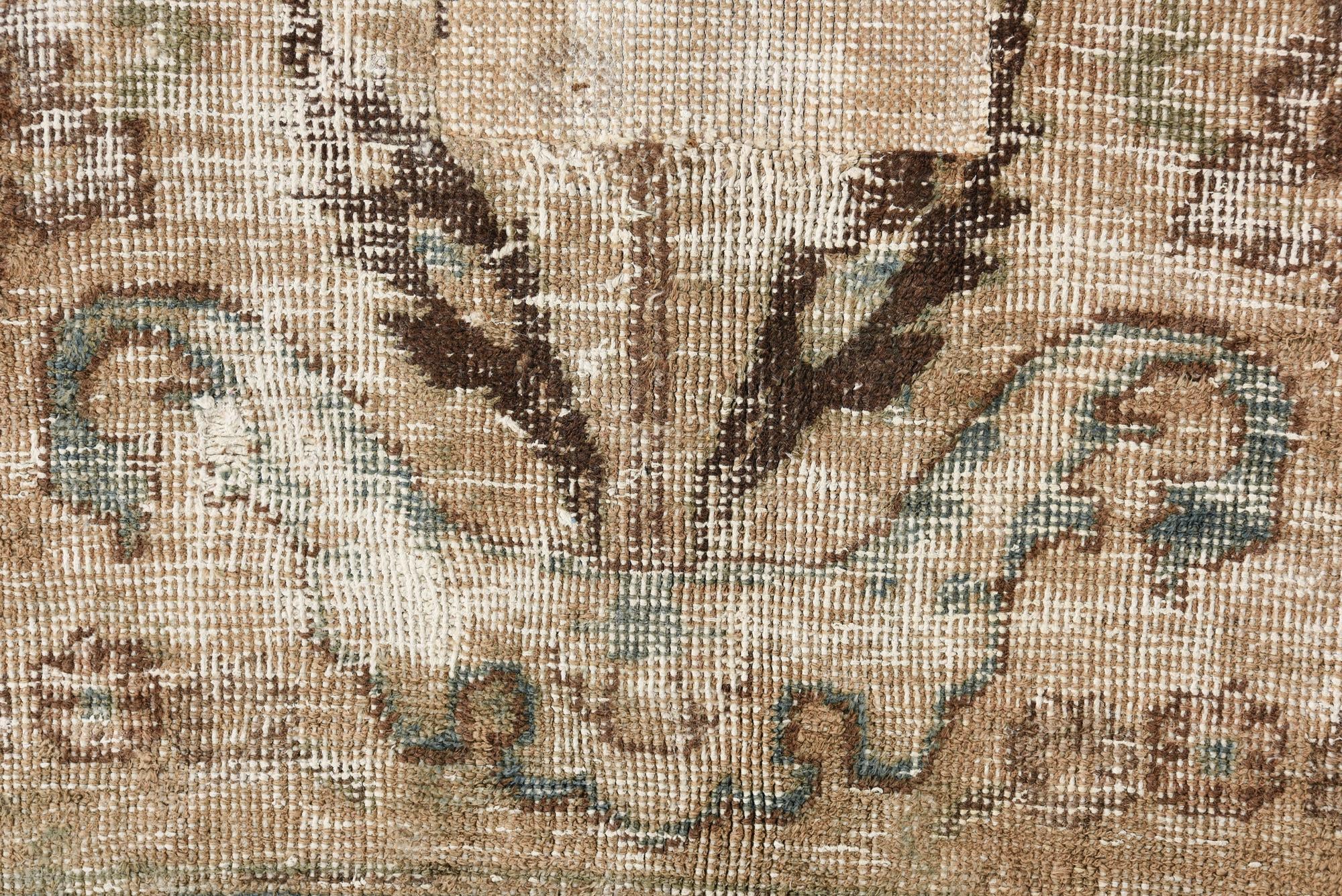6' 3 x 9' 3 Hand Knotted Ultra Vintage Persian Wool Rug
