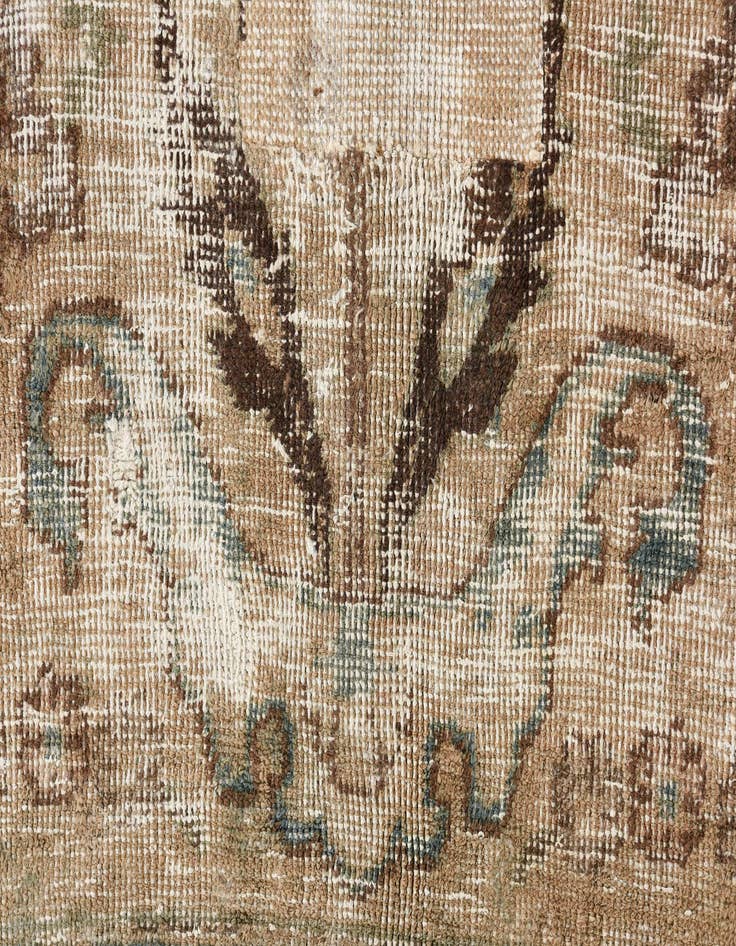 Detail image of 6' 3 x 9' 3  Hand Knotted Ultra Vintage Persian Wool Rug