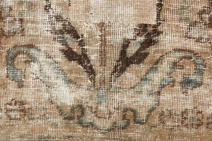 6' 3 x 9' 3 Hand Knotted Ultra Vintage Persian Wool Rug