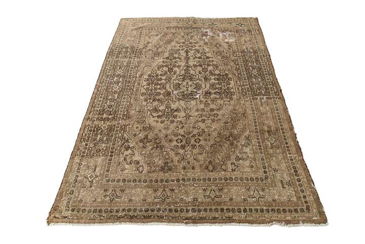 7' 3 x 9' 3 Hand Knotted Ultra Vintage Persian Wool Rug