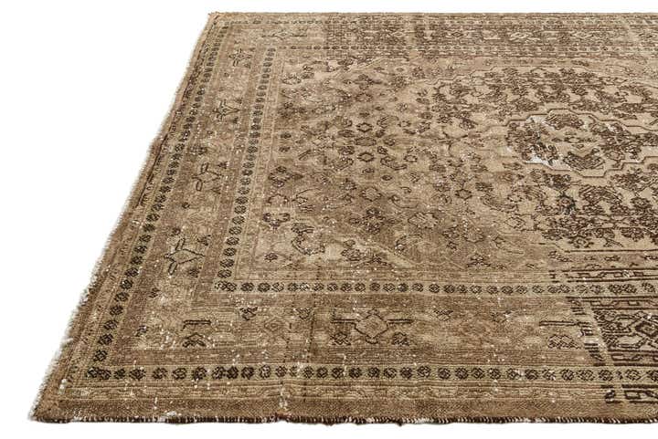 7' 3 x 9' 3 Hand Knotted Ultra Vintage Persian Wool Rug