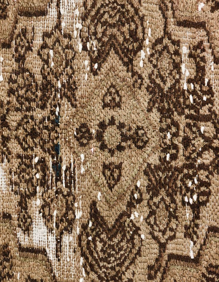 Detail image of 7' 3 x 9' 3  Hand Knotted Ultra Vintage Persian Wool Rug