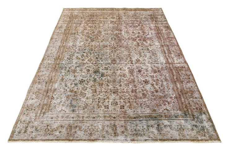 Detail image of 8' 9 x 12' 2 Hand Knotted Ultra Vintage Persian Wool Rug