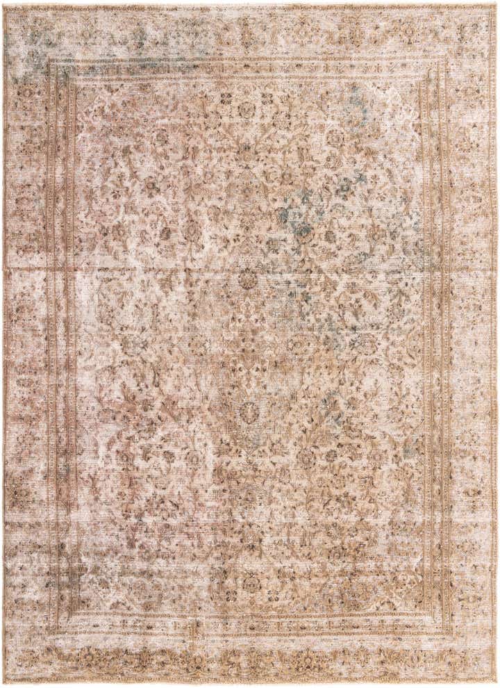 8' 9 x 12' 2 Hand Knotted Ultra Vintage Persian Wool Rug
