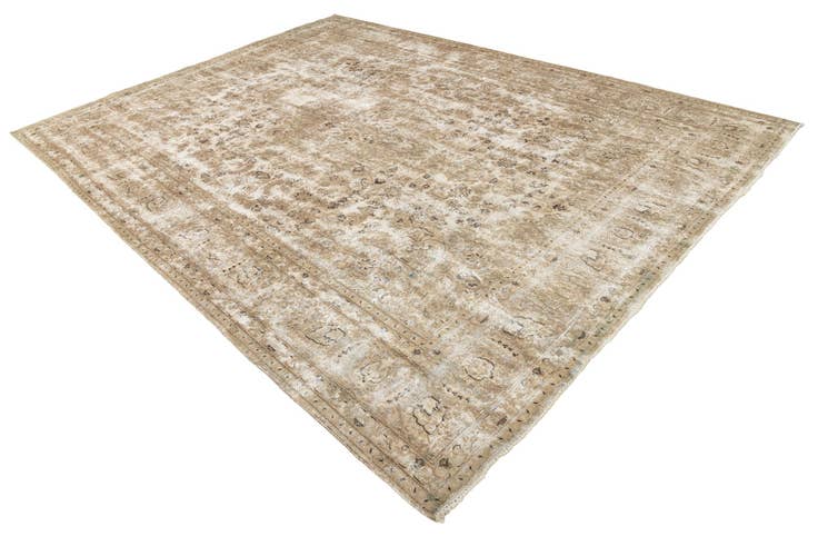 Detail image of 9' 5 x 12' 7 Hand Knotted Ultra Vintage Persian Wool Rug