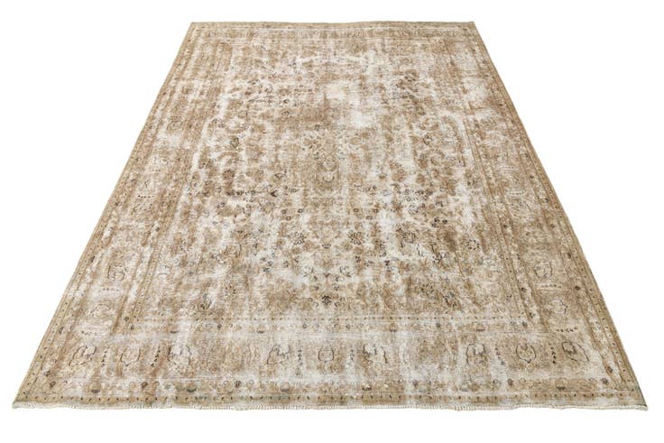 Detail image of 9' 5 x 12' 7 Hand Knotted Ultra Vintage Persian Wool Rug